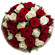 букет из красных и белых роз. Индонезия