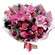 букет из роз и тюльпанов с лилией. Индонезия